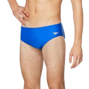 Speedo Men's Powerflex Solid Brief Blue